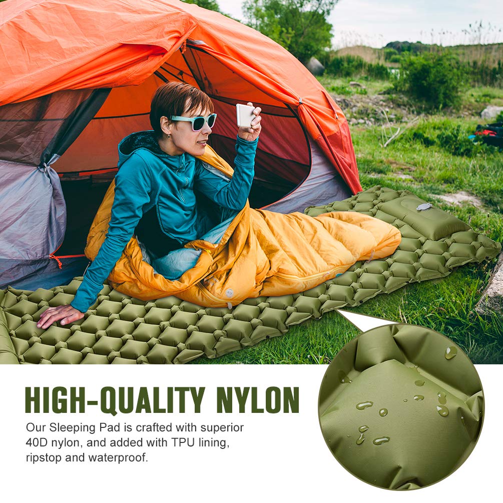 Foldable Waterproof Inflatable Camping Mattress – 200x70x10cm - Thumbnail 4