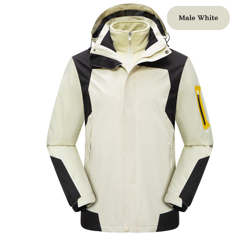 Unisex 2 in 1 Waterproof Softshell Winter Jackets – Outdoor Hiking & Camping Gear