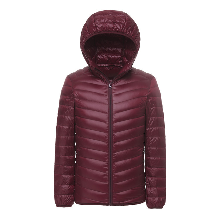 Lightweight Windproof Hooded Puffer Down Jacket