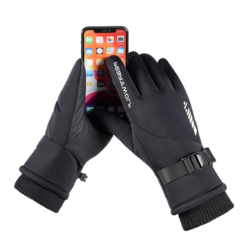 Unisex 3-Layer Insulated Waterproof Outdoor Gloves - Thumbnail 5