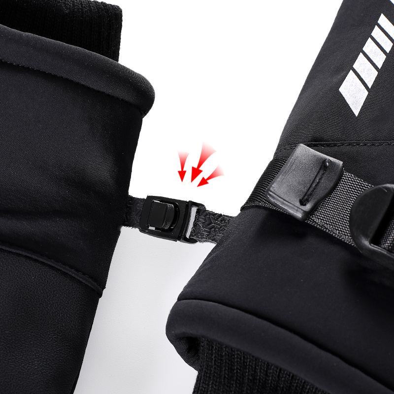 Unisex 3-Layer Insulated Waterproof Outdoor Gloves - Thumbnail 6