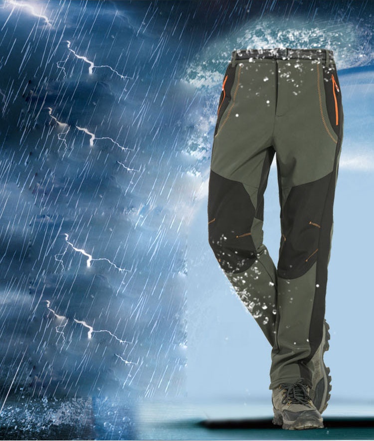 Unisex Waterproof Winter Hiking & Camping Pants – Warm Fleece Outdoor Trousers - Thumbnail 3